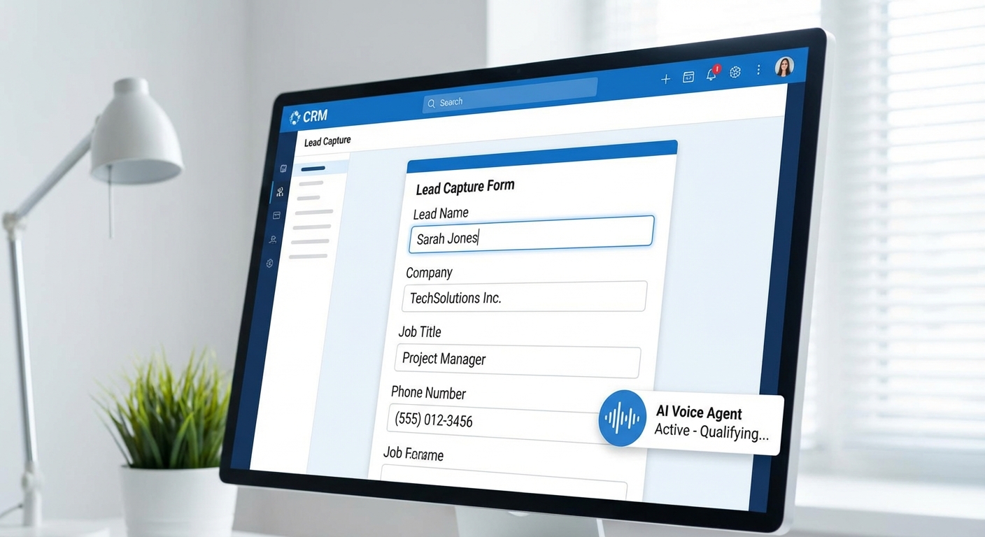 CRM auto-filled by AI during qualification for AI lead response for US insurance agencies intake